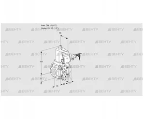 VAS115R/NWSR (88003876) Газовый клапан Kromschroder