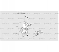 VAS120/-R/NW (88000317) Газовый клапан Kromschroder