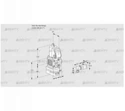 VAD1-/25R/NW-25A (88007526) Газовый клапан с регулятором давления Kromschroder