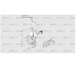 VAS225/-R/NW (88027612) Газовый клапан Kromschroder