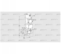 VK 100F10W6XA43D (85314415) Газовый клапан с приводом Kromschroder