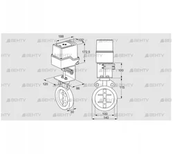 IDR100Z03A100AU/50-30W20E (88303629) Дроссельная заслонка Kromschroder