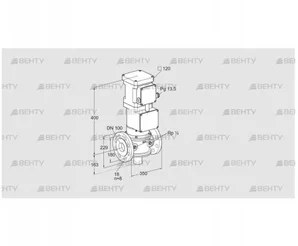 VK 100F10Q6A93D (85311074) Газовый клапан с приводом Kromschroder