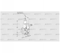 VAS350R/LK (88014031) Газовый клапан Kromschroder