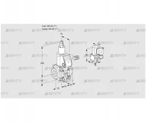 VAS125R/LW (88017959) Газовый клапан Kromschroder