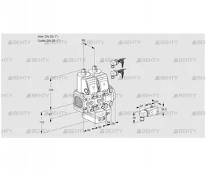 VCG2E25R/25R05FNGEVWR6/2-PP/PPPP (88104769) Клапан с регулятором соотношения Kromschroder