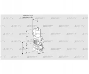 VAG1T-/15N/NQSLBA (88033103) Газовый клапан с регулятором соотношения Kromschroder