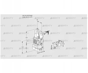 VAD1-/15R/NW-100B (88000377) Газовый клапан с регулятором давления Kromschroder