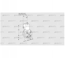 VAS1T20N/NKSL (88010725) Газовый клапан Kromschroder