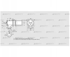 ZIC 200RB-400/435-(20)D (84277652) Газовая горелка Kromschroder