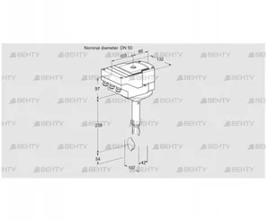 IBH50Z01A/40A2D (88303052) Дроссельная заслонка Kromschroder