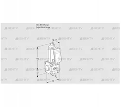 VAS1T-0/NQ (88007349) Газовый клапан Kromschroder