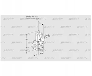 VAS340/-R/NW (88013264) Газовый клапан Kromschroder