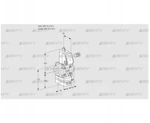 VAV115R/NWBK (88017113) Газовый клапан с регулятором соотношения Kromschroder