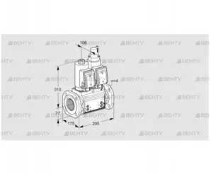 VCS6T65A05NLQSRB/PPMM/PPMM (88204853) Сдвоенный газовый клапан Kromschroder