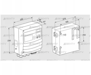 BCU480W3P6C0D1000K1E0-/LM400WF3O0E1- (88680087) Блок управления горением Kromschroder