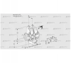 VCH1E15R/15R05NHEVWR/PPPP/3--2 (88101185) Клапан с регулятором расхода Kromschroder