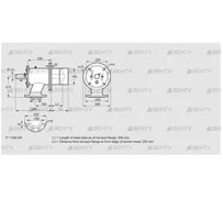 ZIO 165HM-300/235-(28)D (84246235) Газовая горелка Kromschroder