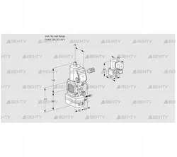 VAG1-/20R/NWAE (88014610) Газовый клапан с регулятором соотношения Kromschroder