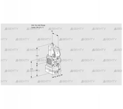 VAD1-/25R/NW-100A (88019875) Газовый клапан с регулятором давления Kromschroder