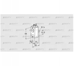 DG 300VC8D-5W (84448950) Датчик-реле давления газа Kromschroder