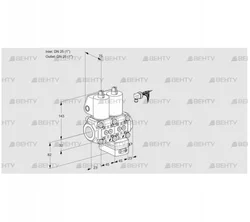 VCG1E25R/25R05NGEQL/PPPP/PPPP (88100411) Клапан с регулятором соотношения Kromschroder