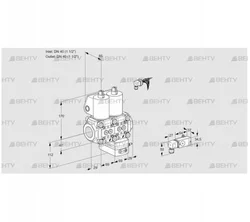 VCG2E40R/40R05NGEWL/2-PP/PPPP (88101674) Клапан с регулятором соотношения Kromschroder