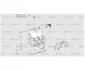 VCG2E40R/40R05NGEWL/2-PP/PPPP (88101674) Клапан с регулятором соотношения Kromschroder