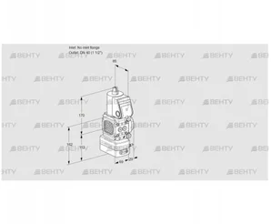 VAD2-/40R/NW-25A (88010578) Газовый клапан с регулятором давления Kromschroder