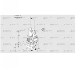 VAH1E25R/20R05FHEVWR/PP/PP (88102339) Клапан с регулятором расхода Kromschroder