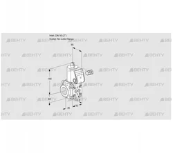 VAS350/-R/NW (88007640) Газовый клапан Kromschroder