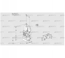 VAD1E25R/25R05FD-50WR/2-/-4 (88106948) Газовый клапан с регулятором давления Kromschroder