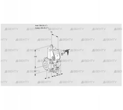 VAS125R/NW (88030814) Газовый клапан Kromschroder