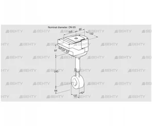 IBHS65Z01A/40A3DR10 (88300647) Дроссельная заслонка Kromschroder