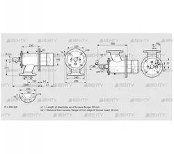 ZIO 165RML-50/35-(37)D (84246014) Газовая горелка Kromschroder