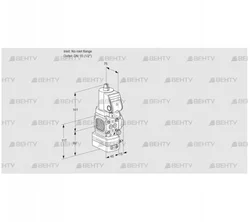 VAD1T-/15N/NKGR-50B (88029786) Газовый клапан с регулятором давления Kromschroder