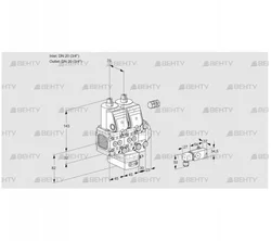 VCH1E20R/20R05FNHEVWR/1-PP/3-PP (88107664) Клапан с регулятором расхода Kromschroder