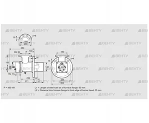 BIO 140RB-50/35-(47)E (84008018) Газовая горелка Kromschroder