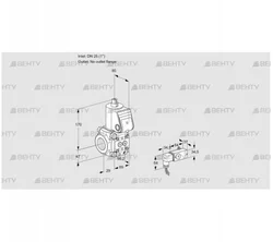 VAS2T25/-N/NQ (88028451) Газовый клапан Kromschroder