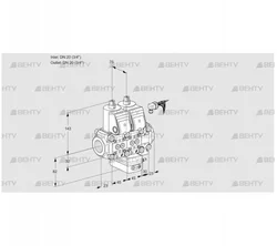 VCH1E20R/20R05NHEVWR/PPPP/PPPP (88105403) Клапан с регулятором расхода Kromschroder