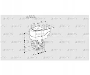 IFC1T25/25N05-15PPPP/40A2A (88300768) Регулирующий клапан с сервоприводом Kromschroder