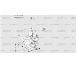 VAH2E40F/40R05HEVWR/PP/PP (88102565) Клапан с регулятором расхода Kromschroder