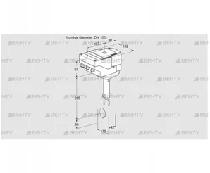 IBH100W01A/20-30Q3E (88303724) Дроссельная заслонка Kromschroder