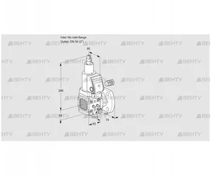 VAS3-/50F/LWSR (88011726) Газовый клапан Kromschroder