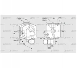 DG 6U-6N (84447255) Датчик-реле давления газа Kromschroder