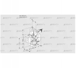 VAH350F/NWAE (88029329) Клапан с регулятором расхода Kromschroder