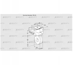 IBG40Z05/40A2D (88302492) Дроссельная заслонка Kromschroder