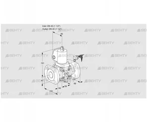 VAS240F/NWGL (88008083) Газовый клапан Kromschroder