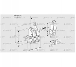 VCS3E50R/50R05NLWR/-3PP/PPBS (88107339) Сдвоенный газовый клапан Kromschroder