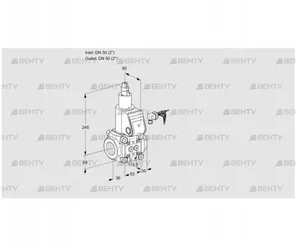 VAS350R/LW (88003817) Газовый клапан Kromschroder